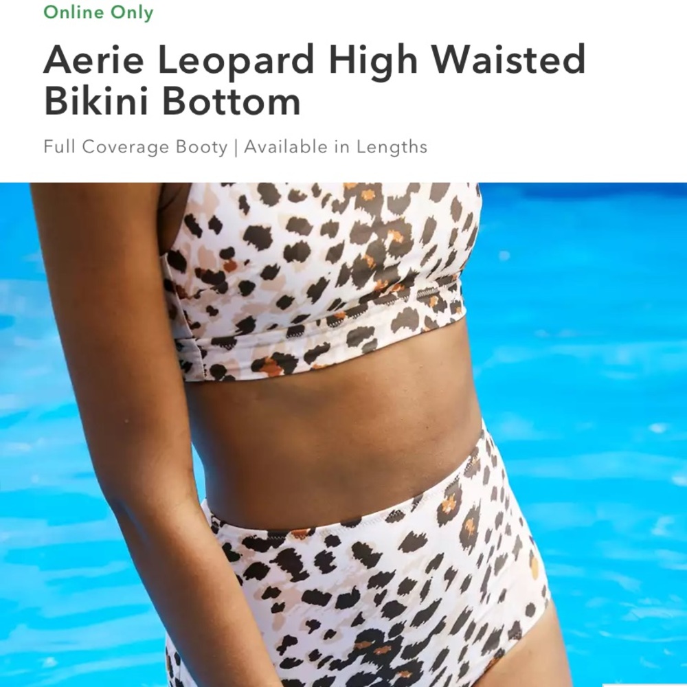 Aerie high waisted leopard bottoms NEW